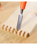 Economy 3 Piece Wood Chisel Set With One Half Inch Three Quarter Inch And One Inch Hardened Blades Built For DIYers