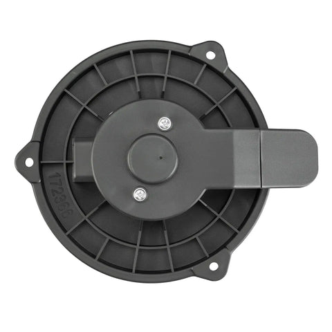 Slick Direct Fit HVAC Blower Motor for Kia Soul Kona Venue Seltos Palisade, fan assembly top view with mounting holes.