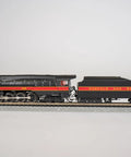 Norfolk And Western Class J 4 8 4 Steam Locomotive With DCC Sound Value Equipped N Scale Model side view on track
