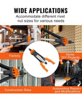 Kick Your Projects Up A Notch With This Tough 16 Inch Rivnut Tool Kit Featuring Automatic Retraction, Heavy Duty Alloy Handle, And Complete Metric Sae Mandrel Set Plus 186 Rivet Nuts For All Your Bolting Jobs. used in factory, DIY, construction, auto repair
