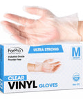 Box of Industrial Grade Vinyl Gloves Disposable Powder Free Latex Free Textured Grippy For Superior Hold And Comfort Food Safe