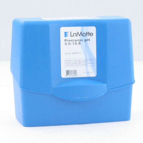 Straight Up Reliable PH Water Test Kit Using An Octa Slide 2 Visual Comparator, compact blue case for color drop tests.