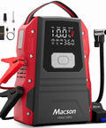 All In One Jump Starter With Air Compressor Portable 12V Battery Pack For 9 Liter Gas And 8 Liter Diesel Engines 150 PSI Tire Inflator