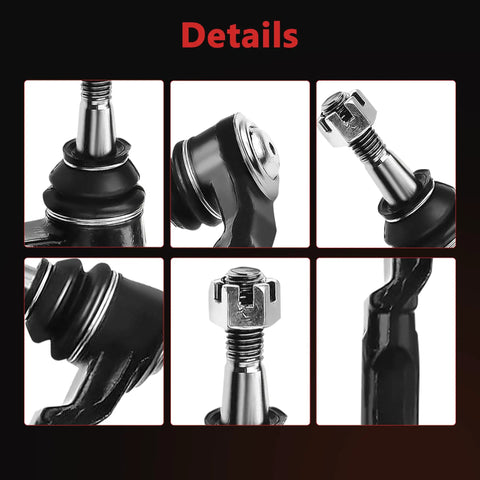 Close-up details of outer tie rods for Hydraulic Power Steering Rack And Pinion Assembly For 1999 To 2006 Chevy Silverado 1500 And GMC Sierra 1500