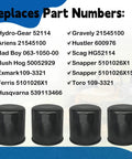 Four Pack 52114 Transmission Filter Replacement For Ferris IS600Z And Wide Brand Compatibility With Ariens Bad Boy Bush Hog Exmark Husqvarna Gravely Hustler Scag Snapper Toro