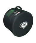 Road Ready Knockout Hardshell Case For 12X10 Tom featuring circular design, plush interior, and grab strap for transport.