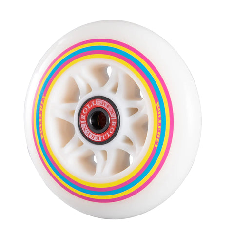 Lollipop Boardwalk Inline Skate Wheels 90mm 85A Polyurethane Indoor Outdoor 8 Pack With Smooth Quiet Ride And Big Grip For Roller Blades