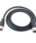 M12 8 Pin Double Female Connector Cable A Code Straight Circular Molded Cable IP67 Waterproof Unshielded PVC 1 Meter