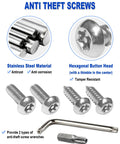 Anti-theft screws for Real Carbon Fiber License Plate Frame With Stainless Steel Core, hexagonal button head, stainless steel material