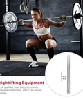 Dumbbell Connecting Rod and Barbell Connector Replacement for Home Gym in use during weightlifting with silver steel tube design