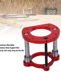 Router Table Lift Base With Easy Crank Up To 70mm Travel, Universal Fit For Small Routers, Aluminum Alloy And Stainless Steel 2 Jaw Clamp, Solid Lifting System For Precise Trimming And Above Table Height Adjustments, red aluminum base