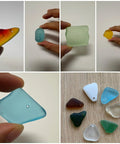 Drilled sea glass pieces using Diamond Drill Bit Set Pro Grade 1mm 1.5mm 2mm 2.5mm For Dremel Rotary Tool Jewelry Making