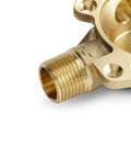 Close-up of brass Rite-Temp Pressure-Balancing Valve Body And Cartridge Kit For Shower System, 5.0 GPM Flow, Half Inch Universal NPT