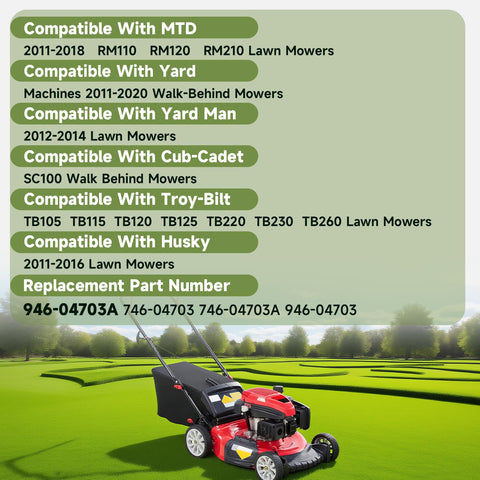 Control Cable For Lawn Mower Blade Brake And Clutch, Compatible With MTD Yard Machines Yard Man Cub Cadet Troy Bilt Craftsman Husky 48 Inch Walk Behind Mowers Replacement Part