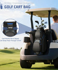 Golf cart with Cart Golf Bag With 15 Way Top Divider For Easy Club Access Lightweight Cart Bag With Cooler And Rain Cover