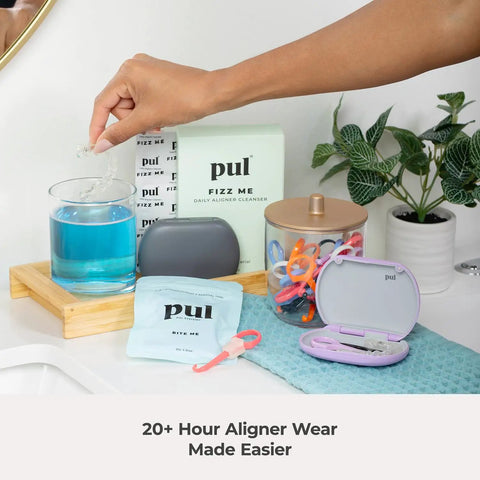 All In One Invisalign Aligner Removal Tool With Built In Chewies Pack Of 2 Easy Removal And Perfect Seat For Aligners Retainers And Trays Patented 2 In 1 Design For Cleaner Wear And Secure Fit, clear aligner kit with case and accessories