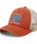Cool Low Profile Trucker Cap For Dad Grandpa And Great Granddad Mens Hat In Saffron With Anti Sweat Band And Ventilated Crown Nothing Scares Me Everyday Outdoor Fun