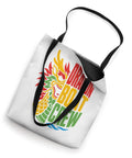 Dragon Boat Crew Tote Bag For Team Spirit And Race Day Gear Dope For Paddlers Steersmen And Dragon Boat Club Members, colorful dragon design