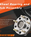 Rear Wheel Bearing And Hub Assembly For Kia Sorento 2016 2017 2018 2019 2020 FWD 5 Lug Fits Rear Left And Right With ABS On Hub 5 Bolt Replaces WA512646