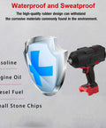 Rugged Protective Boot For M18 FUEL One Half High Torque Impact Wrench 2767-20 And ONEKEY 2863-20 with shield illustration