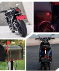 Red Reflectors Motorcycle License Plate Bolts And Nuts Set For Motorcycle And Bicycle Round Screws And Fasteners installation examples