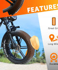 20x4.0 Tire Insert Puncture Proof Bicycle Tube Protector No Flat Bike Tire Liner on mountain bike showcasing features