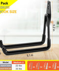 Two Pack Heavy Duty Garage Hooks For Wall Mount Storage, Ultra Sturdy Steel U Hooks With Anti Rust Coating And Non Slip PVC