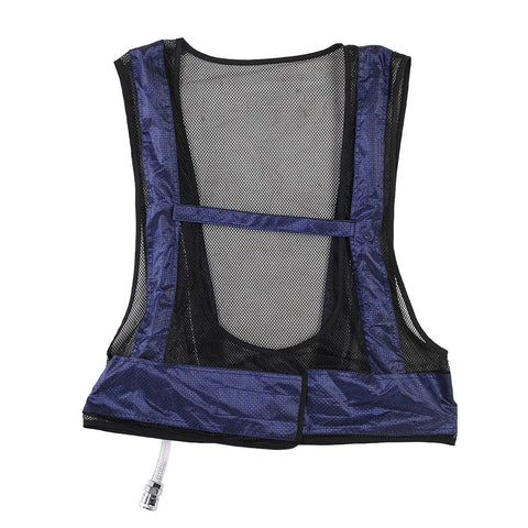 Beat The Blazing Heat On Rough Industrial Job Sites With This Adjustable Compressed Air Cooling Vest Delivering Serious Chill For Welders And Heavy Duty Crews, back view of a lightweight mesh cooling vest.