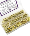 Heavy Duty Shelf Pin Set 120 Pcs 4 Styles Nickel Plated Iron Shelf Pegs For Wardrobe Cabinets Bookshelves And Office Wood Shelving Built To Last No Fuss Storage Upgrade in clear box