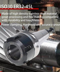 Five Piece ISO30 ER32 45L Balance Chuck Tool Holder Set For CNC Milling Lathe Engraving Machine Stainless Steel With Pull Stud
