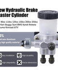 All Terrain Hydraulic Brake Master Cylinder For 90cc 110cc 125cc 150cc 200cc 250cc Go Karts Buggies And ATVs with aluminum alloy body.