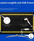 Lit WiFi TV Backlight Strip For 85 Inch To 95 Inch Screens With RGBW 6500K Bias Light Alexa Compatible Music Sync USB Powered demo