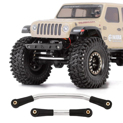 1/24 RC crawler with beefy stainless steel steering link, plastic rod ends for precise steering, upgrade for Axial SCX24 models