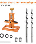 Three In One Cabinet Door Mounting Jig With Base For Frameless And Framed Cabinets Adjustable Door Installation Positioning Tool