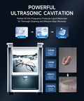 Image showing the 3L Ultrasonic Cleaner With Degas And Gentle Modes 120W Heater Stainless Steel Tank Timer And Knob Controls for effective cleaning.