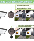 Ultra Bright Outdoor Led Flood Light With Knuckle Mount And Plate Included 14000 Lumens 1000W Equivalent 100-277V 5000K Etl Commercial Floodlight showing dusk to dawn and manual control options.