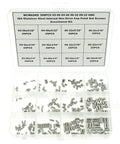 300Pcs Internal Hex Drive Cup Point Set Screws Assortment Kit In 304 Stainless Steel UNC Threads Includes Sizes 2 56 4 40 6 32 8 32