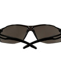 Built Tough Black Safety Glasses With Grey Scratch Resistant Lenses deliver zero fog hassle with comfortable curved temples.