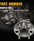Close-up of Rear Wheel Hub Bearing 52730F0000 Direct Fit Replacement for Kia Forte, Hyundai Elantra GT, Hyundai Ioniq