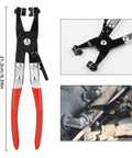4 Piece Hose Clamp Pliers Set With Long Reach Wire Spring Hose Removal Tool Pinch Pliers For Car Maintenance Pro Grade Steel