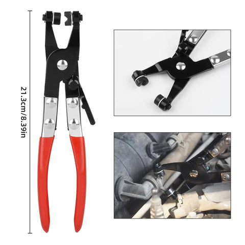 4 Piece Hose Clamp Pliers Set With Long Reach Wire Spring Hose Removal Tool Pinch Pliers For Car Maintenance Pro Grade Steel
