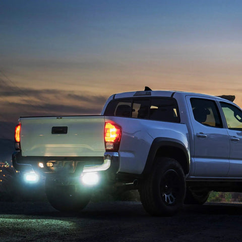 Truck with 6.5 Inch 120W Spot And Flood LED Light Bar Set Waterproof Off Road Work Lamps For Trucks SUVs Jeeps ATVs Boats