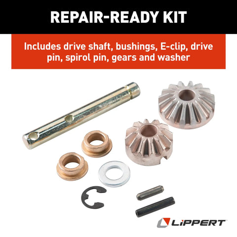 Power Landing Gear Repair Kit For 5th Wheel RV Follow Leg Replacement Hardware with drive shaft and other components