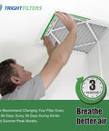 Installing 12x12x1 Air Filter 4 Pack MERV 8 Pleated Filters For Home HVAC AC Furnace Replacement into ceiling vent
