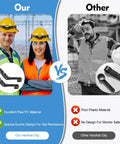 Comparison of 16Pcs Hard Hat Light Clips for Headlamps, Anti Slip and Stable Buckle Design versus generic clips.