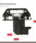 Door Latch Lock Replacement For Washing Machine Keeps The Door Sealed And Fixes Start Pause Button Glitch Reliable Washer Latch Lock Part With Common Models WH44X10288 PS3496878 AP5270191 ES10288, black plastic 3.50 in