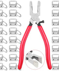 Key Fob Hardware Kit With 50 Pieces Of 1 Inch Fob Hardware And Silver Key Rings Plus Pliers For Easy Keychain And Wristlet DIY Projects