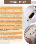 Must Have Washer Lid Lock Switch Replacement Kit For GE Front Load Washers Easy Install Lock Assembly 290D3070P002 Style, installation guide
