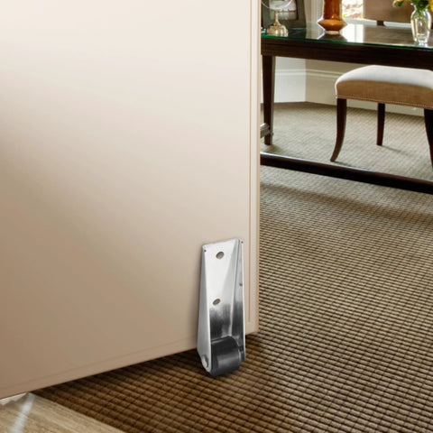 Swivel Gate Caster Wheels With TPE Rubber for furniture mobility on carpet, installed on door, 1.6 inch silver black, quiet rolling