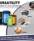 Ultralight Compression Sack Space Saver For Camping And Backpacking, Water Resistant Stuff Sack with different sizes and colors